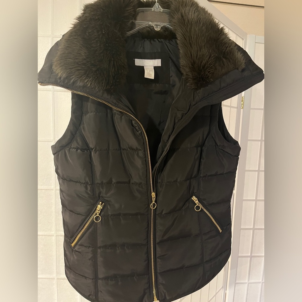 Black Quilted Vest